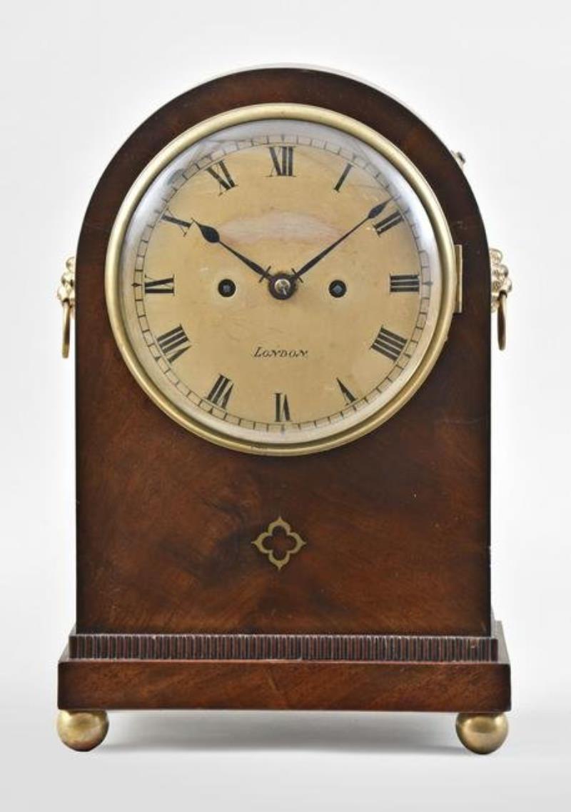 English fusee movement bracket clock.