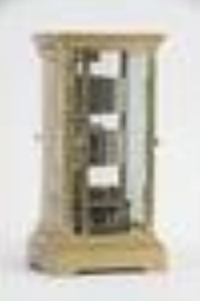 A rare and unusual large ticket clock with champleve