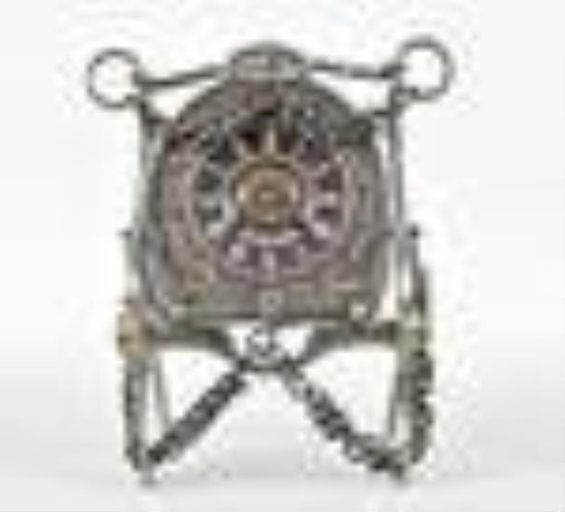 French Equestrian Clock