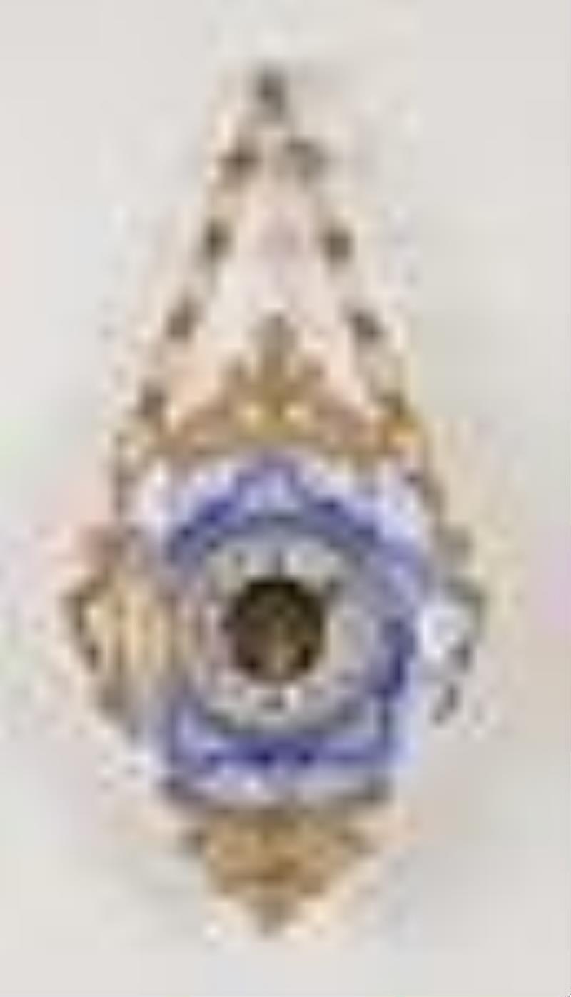 French porcelain case wall clock