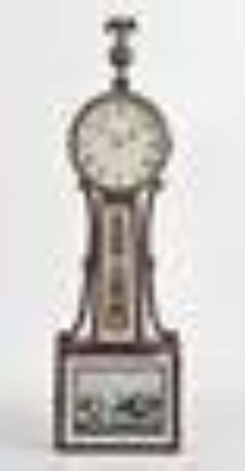 Massachusetts patent timepiece or banjo clock