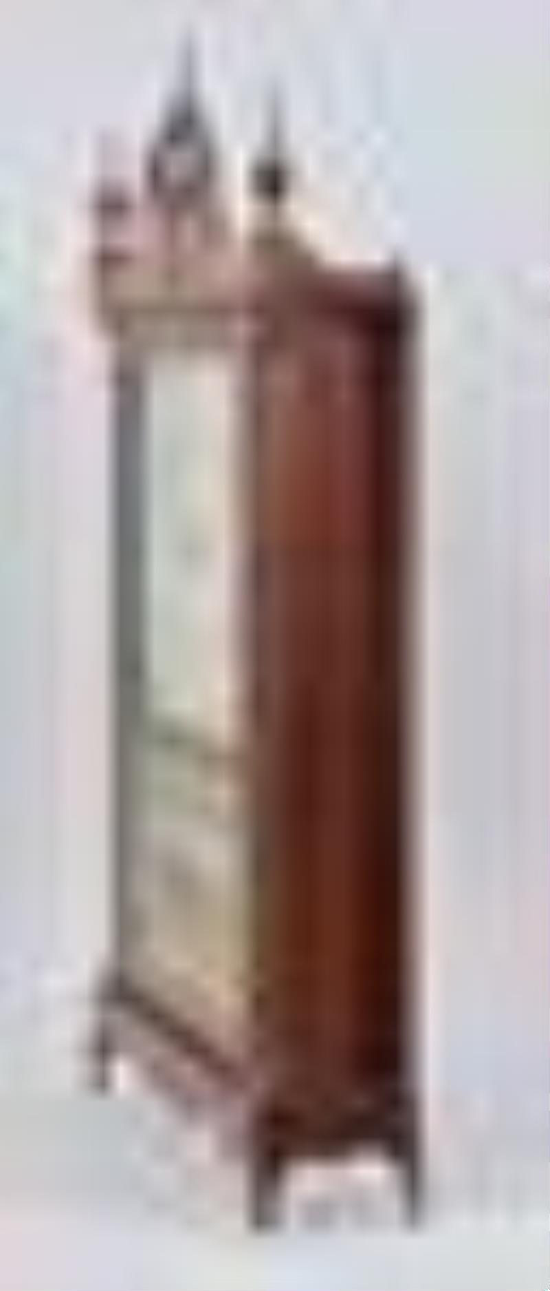 Mark Leavenworth pillar & scroll shelf clock