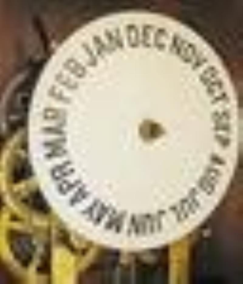 Ansonia Brass & Copper Calendar Clock
