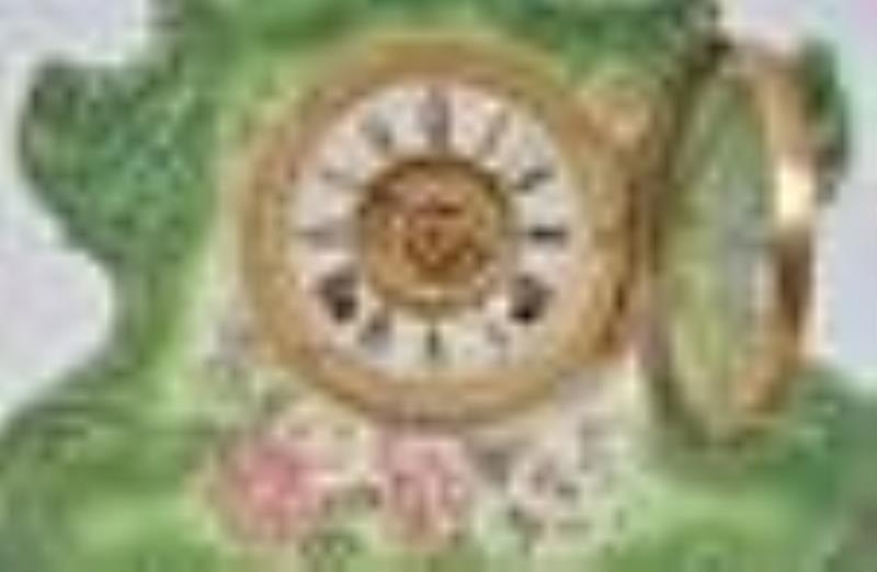 Ansonia Porcelain Shelf Clock