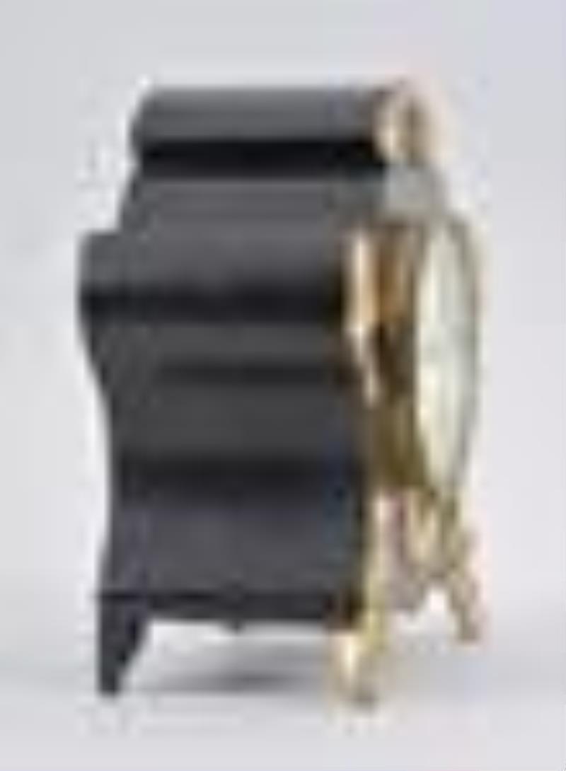 Ansonia Lisle black mantel clock