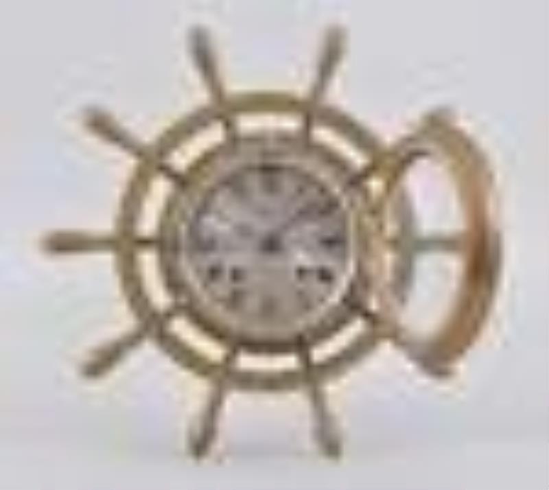 Chelsea Clock Co. yacht wheel wall clock