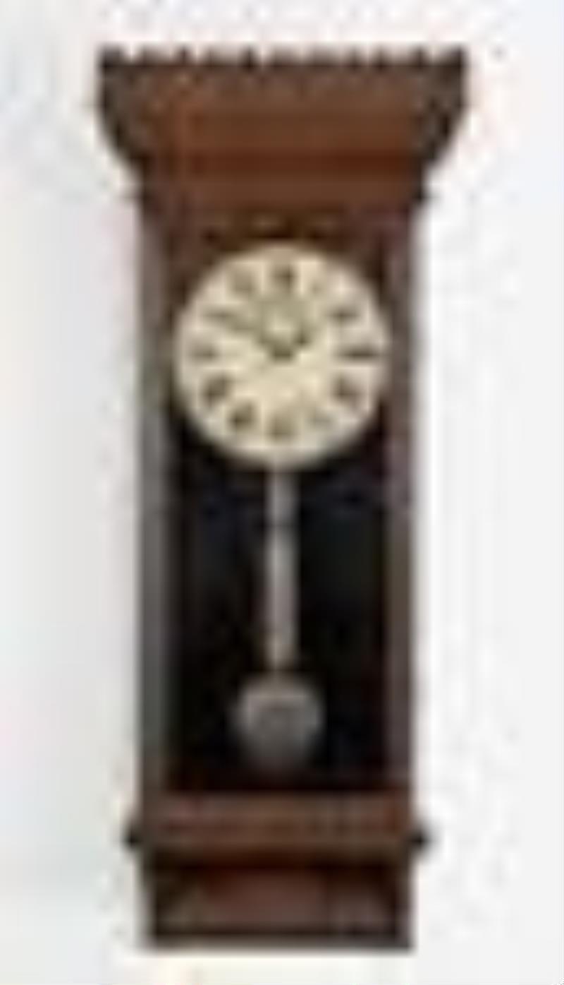 Gilbert Clock Co. regulator no 14 wall clock.