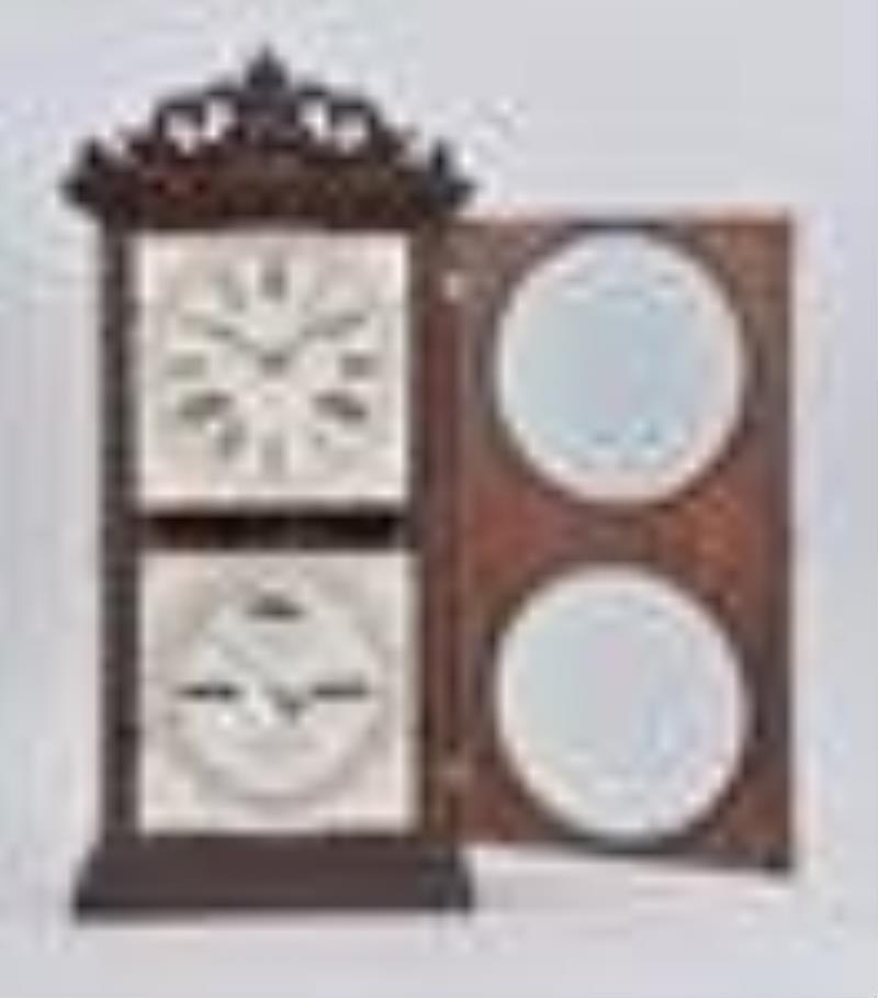 Ithaca No 10 Farmer’s double dial calendar clock Price Guide
