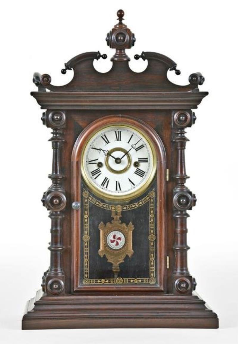 Welch, Spring & Co. Cary, V.P. shelf clock