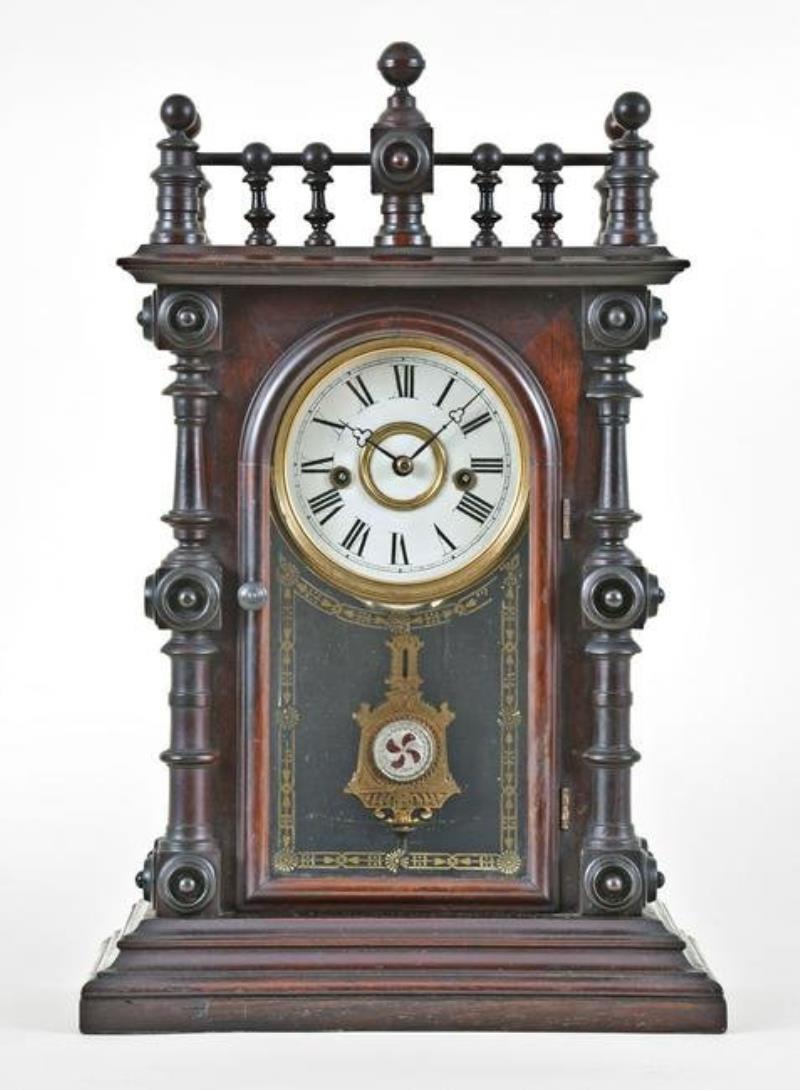Welch, Spring & Co. Gerster, V.P. shelf clock