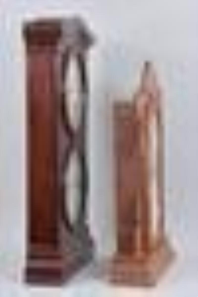 Seth Thomas and a Waterbury double dial calendar clocks