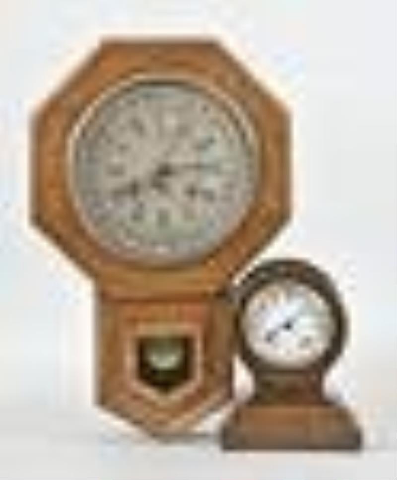 Two Ansonia clocks including a 10-Inch Drop Octagon