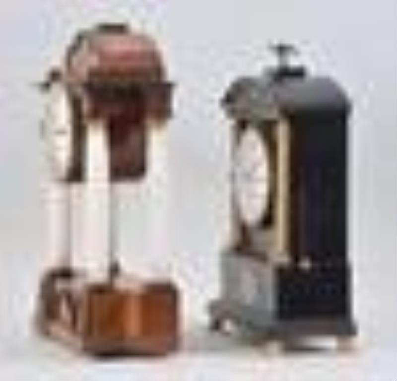 Two Austrian mantel clocks