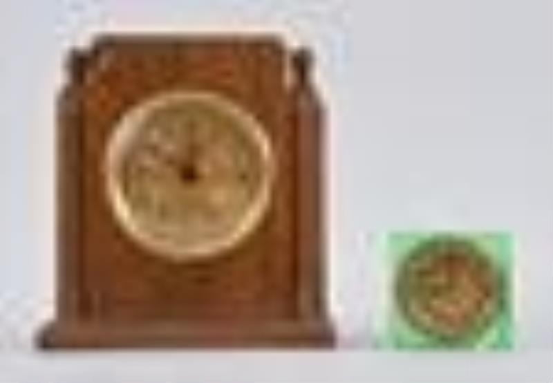 Nine clocks including Lux, Seth Thomas, Sangamo and