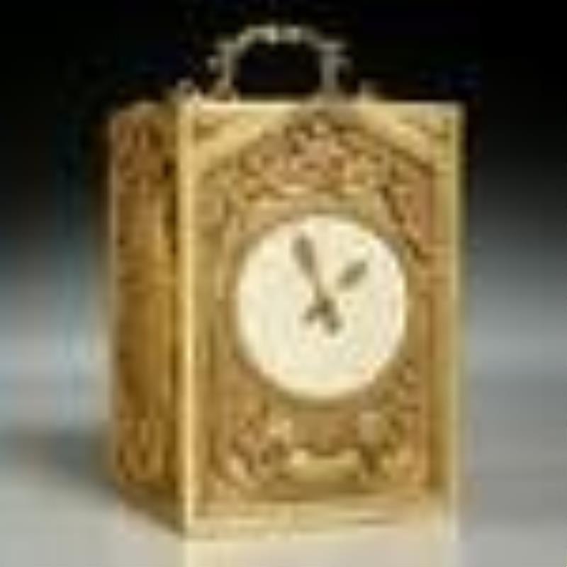 Harris & Harrington gilt bronze carriage clock