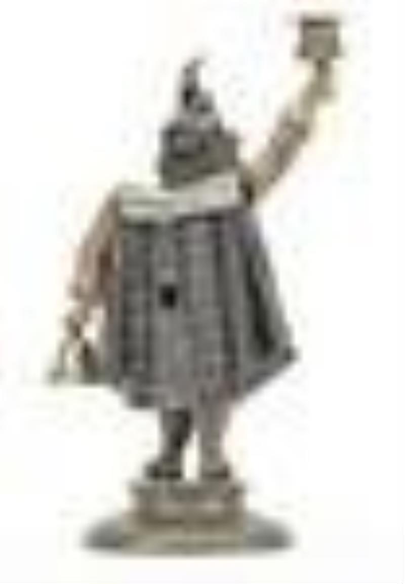 Bavarian Jester Clock and Candle Stand