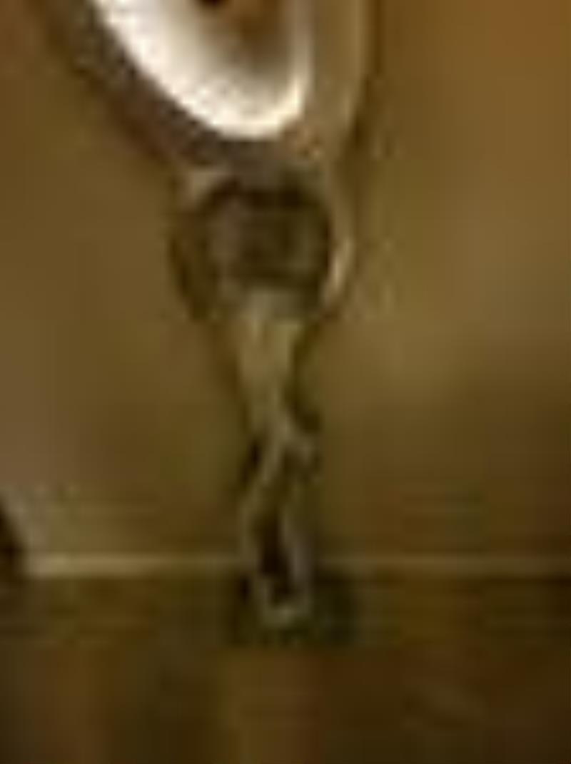 Deco style floor clock/lamp