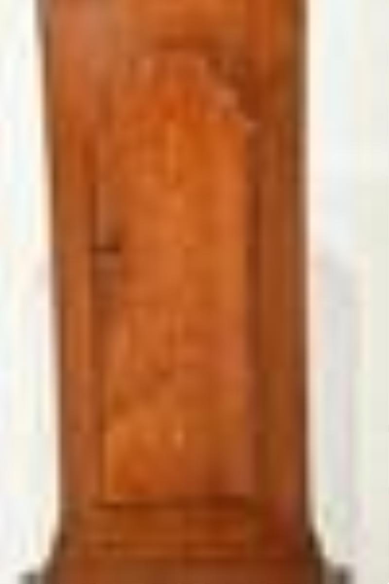 Rare Southern Federal Walnut and Cherry Tall Case Clock