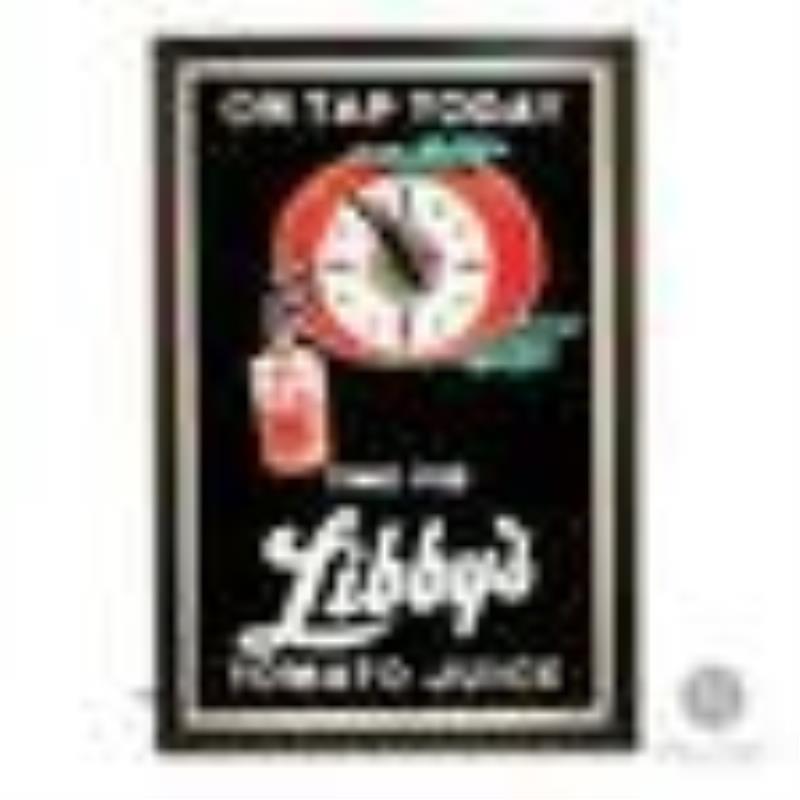 Libby's Tomato Juice Lighted Clock