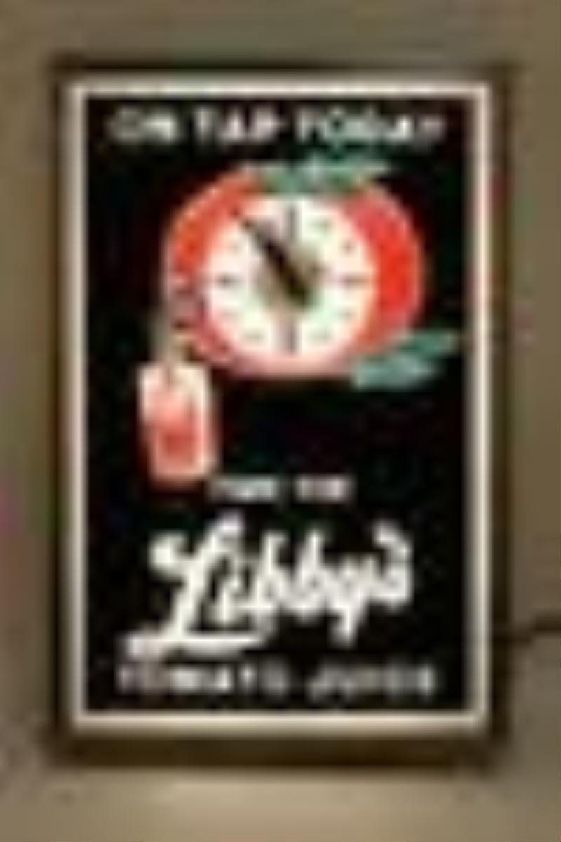 Libby's Tomato Juice Lighted Clock