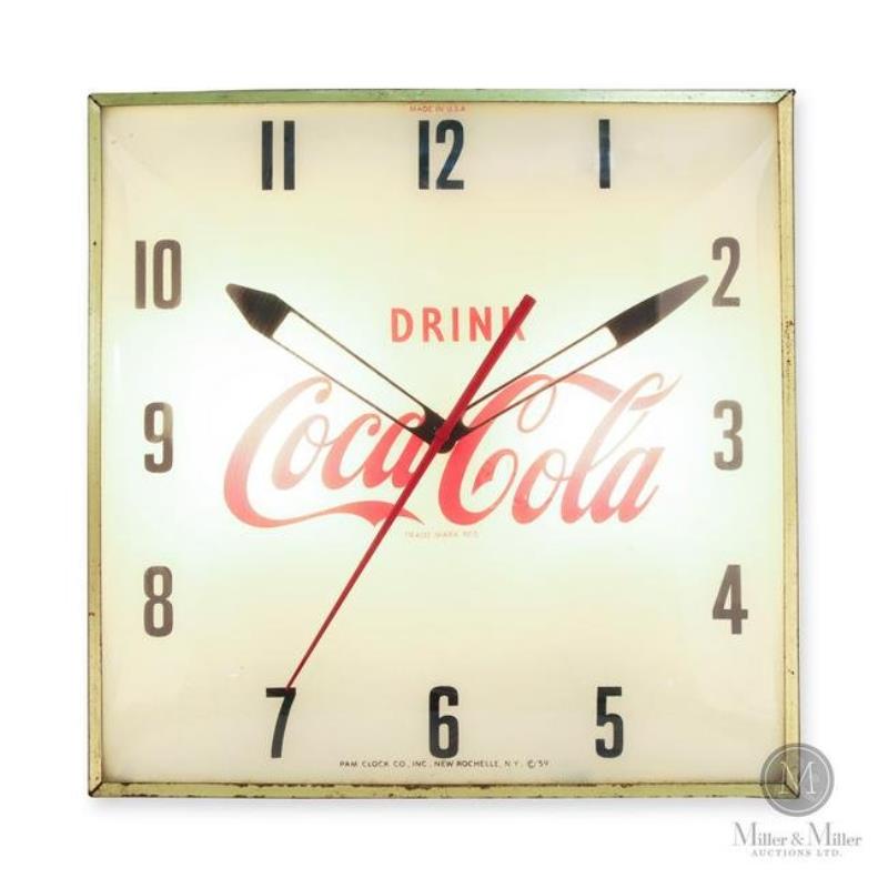 Coca-Cola Lighted PAM Clock