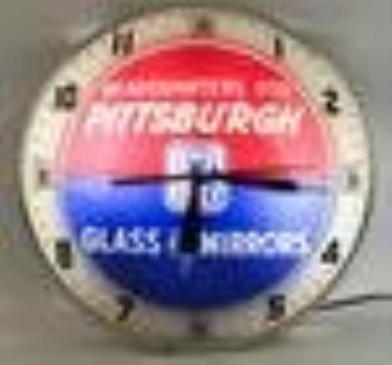 Pittsburgh Glass "Double Bubble" Clock