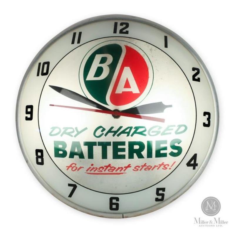 B-A Batteries "Double Bubble" Clock