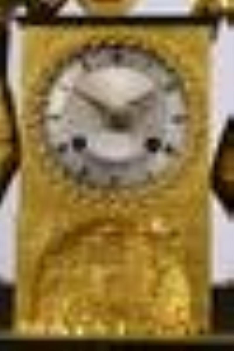 A Gold Coating Bronze Mantel Clock