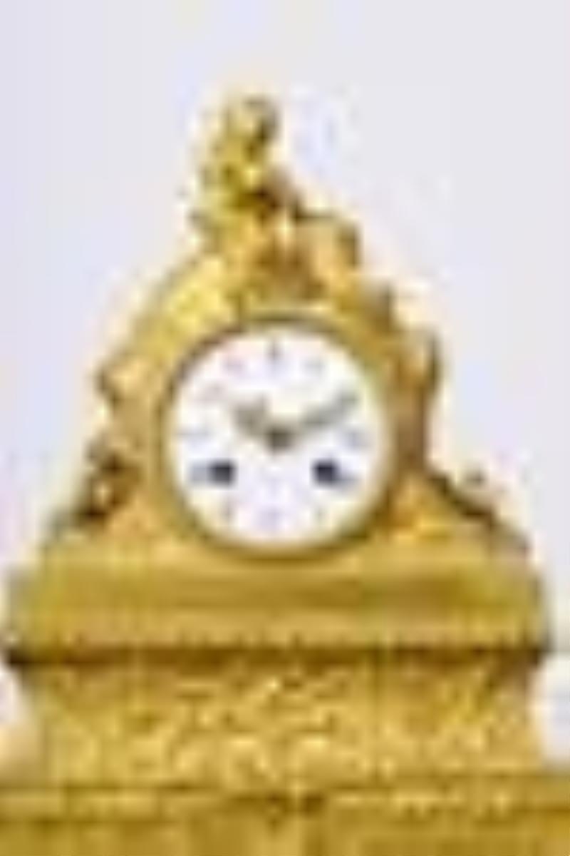 A Western Gilt Coating Mantel Clock