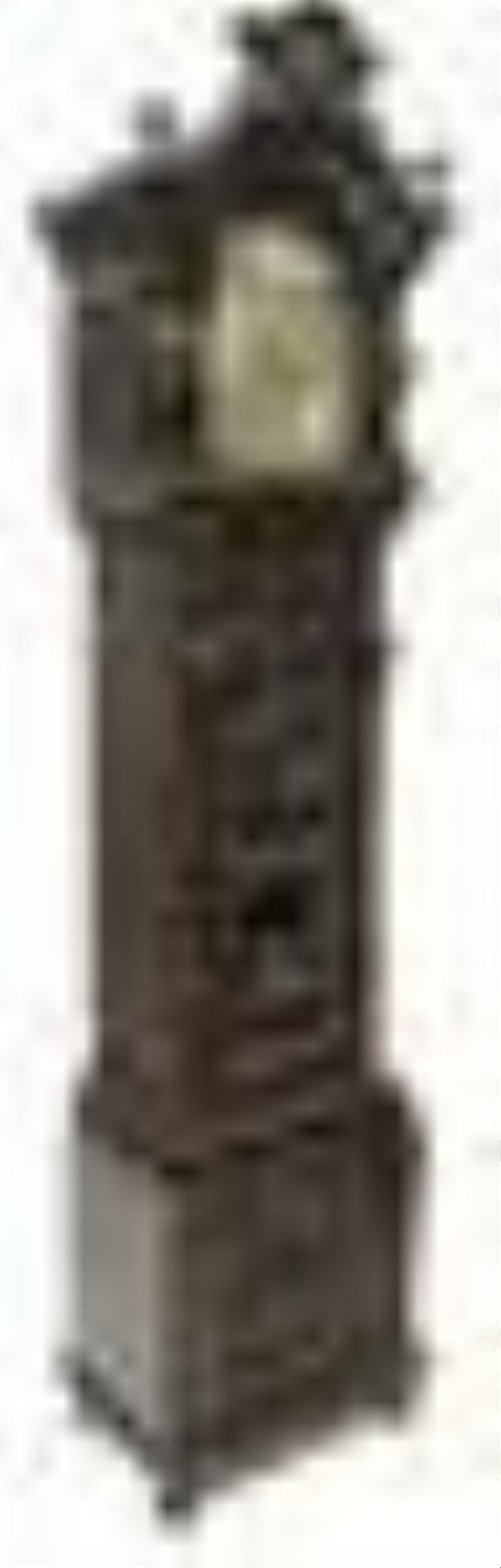 Monumental Antique Tiffany & Co. Carved Oak Tall Clock