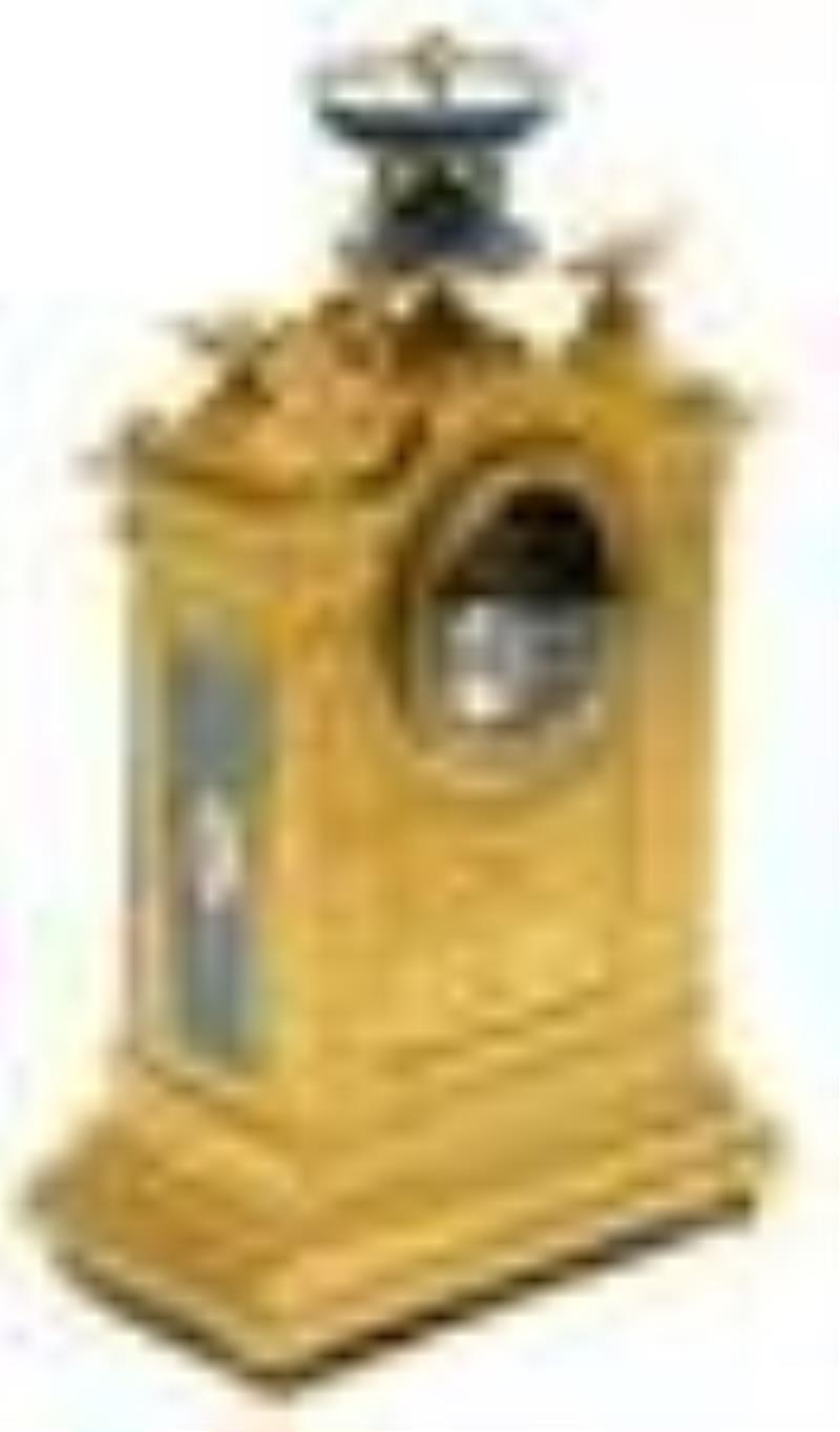 Antique French Sevres Painted Porcelain Ormolu Clock
