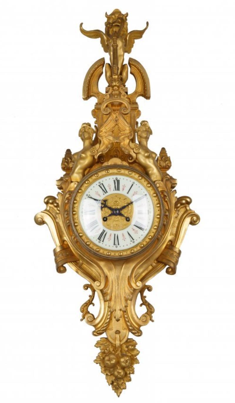 LATE 19TH CENTURY ORMOLU VINCENTI ET CIE CLOCK