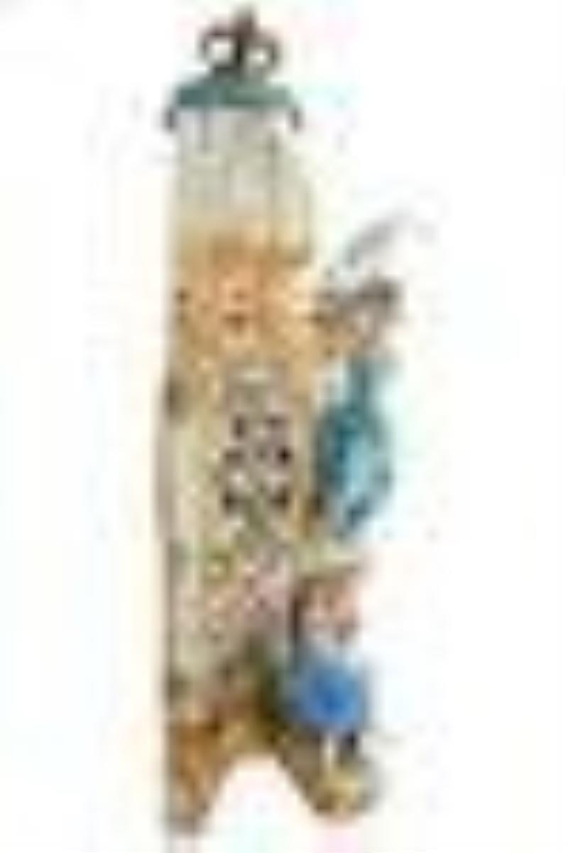 MEISSEN-STYLE PORCELAIN MANTLE CLOCK