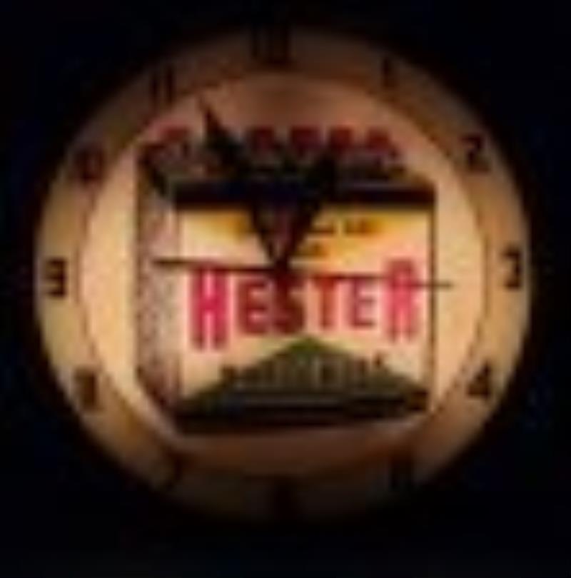 Hester Batteries Lighted Double Bubble Clock