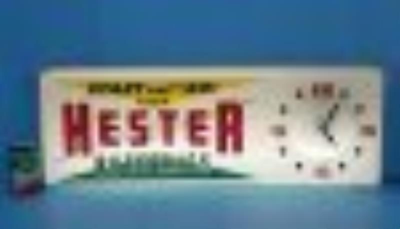 Hester Batteries Automotive Parts Store Clock