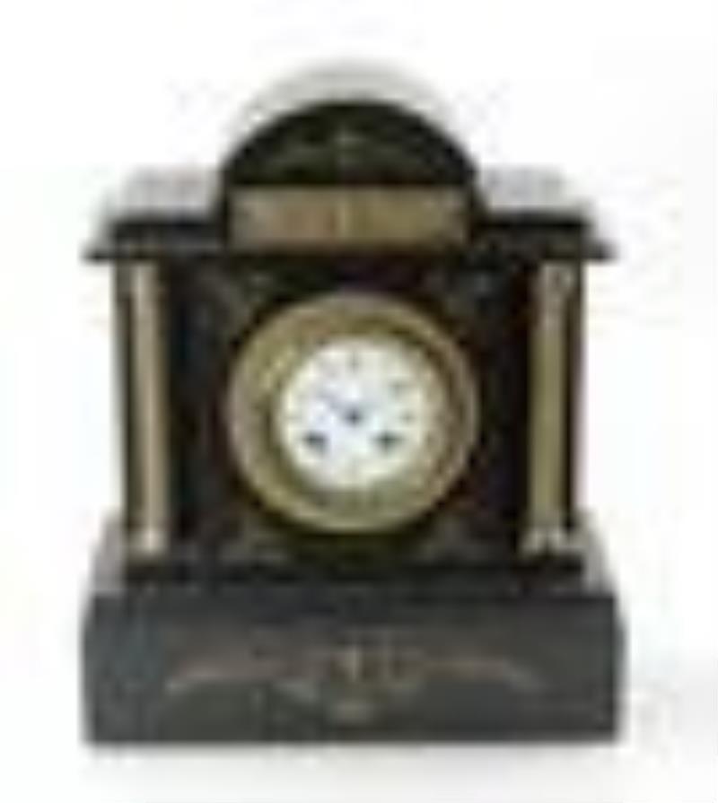 Black Slate Mantel Clock