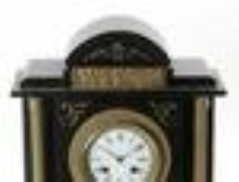 Black Slate Mantel Clock