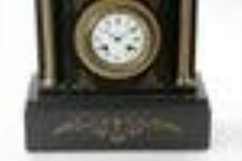 Black Slate Mantel Clock
