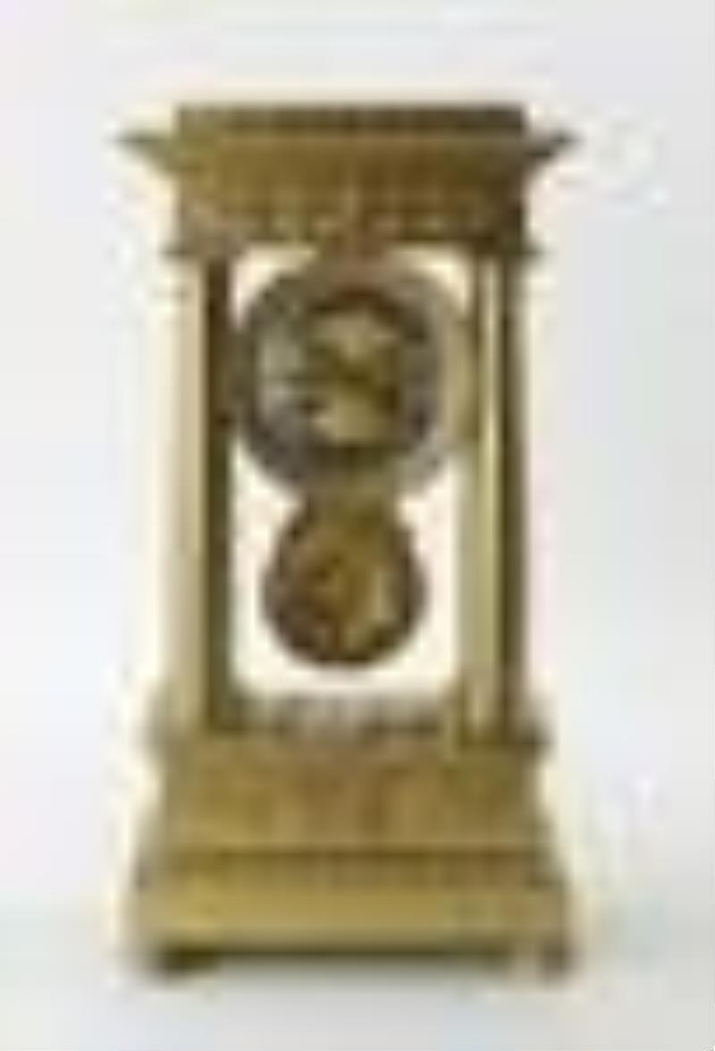 19thC Empire Gilt Bronze Clock
