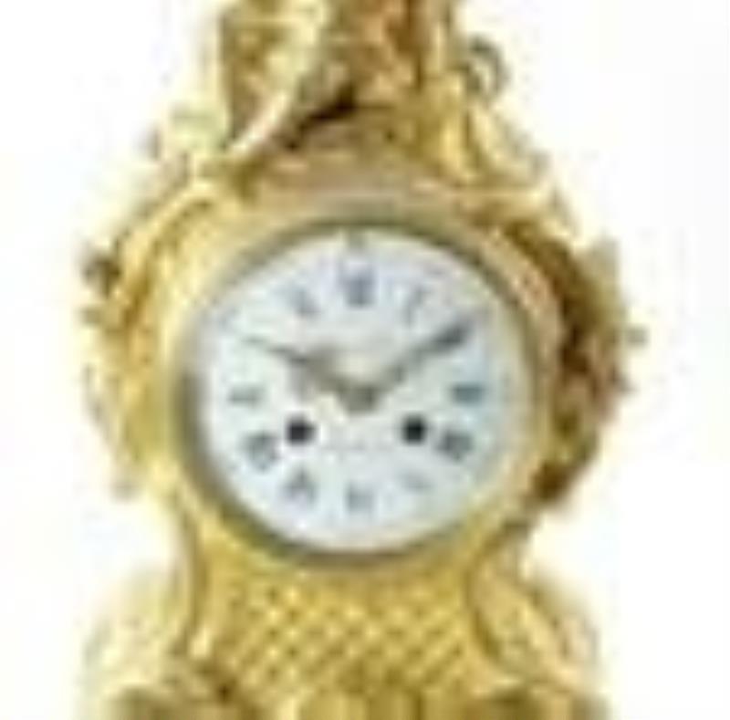 19thC F. Barbedienne, Paris, Figural Clock