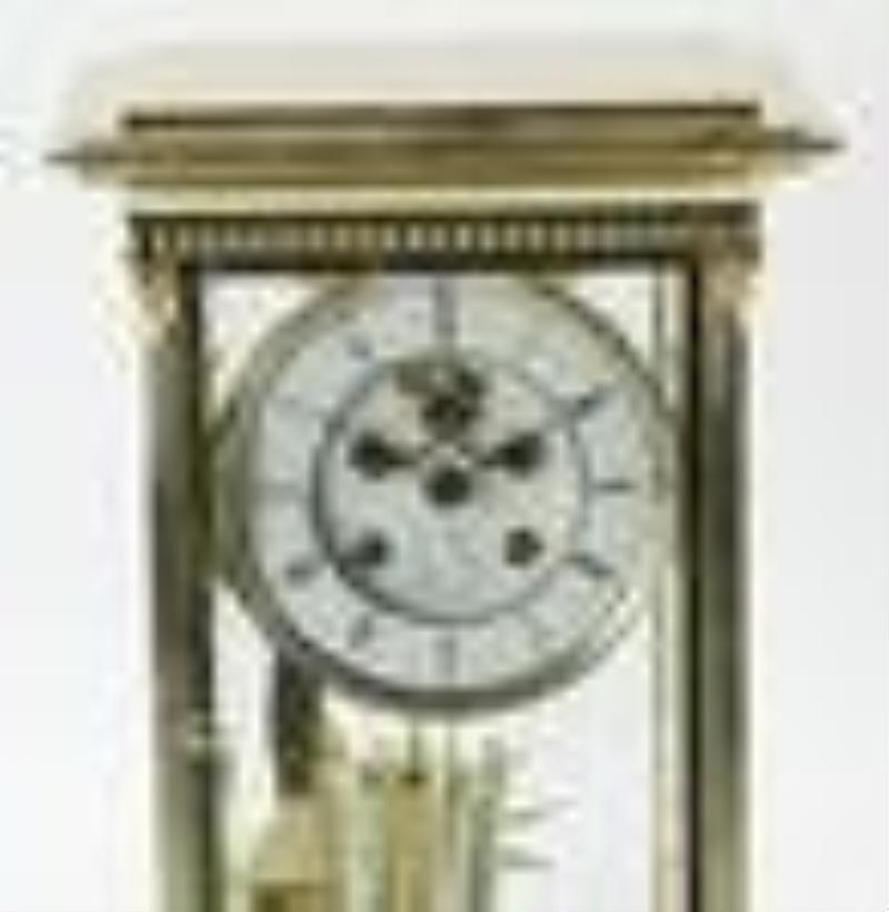 French Brass and Crystal Clock