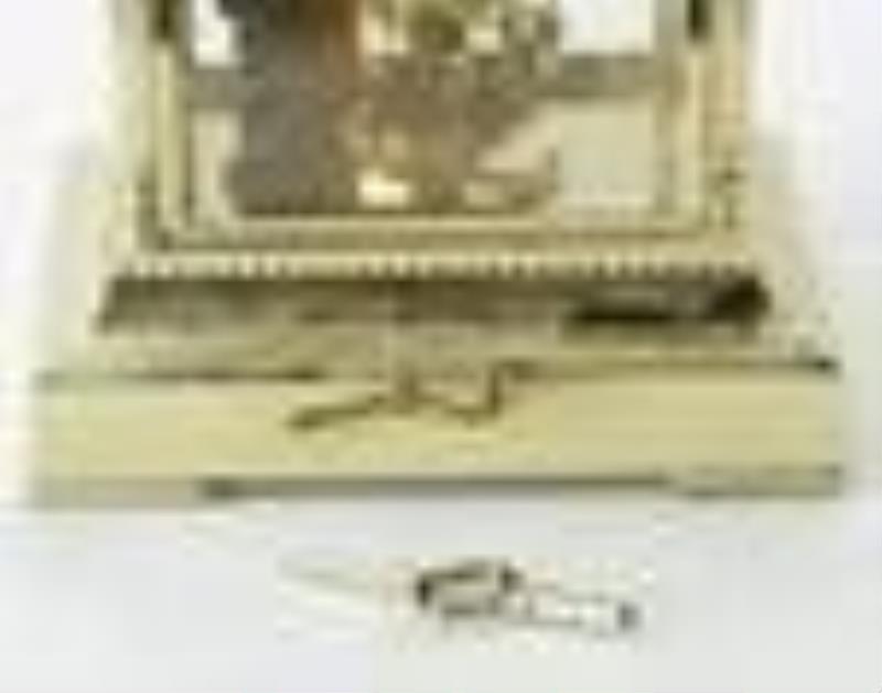 French Brass and Crystal Clock