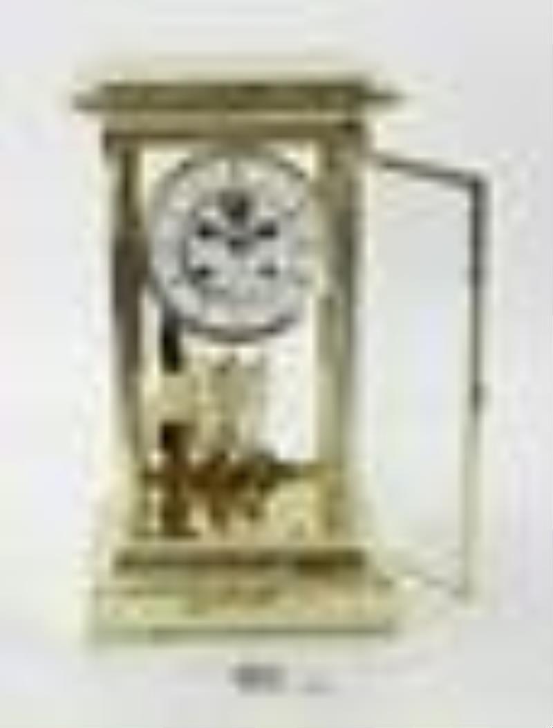 French Brass and Crystal Clock