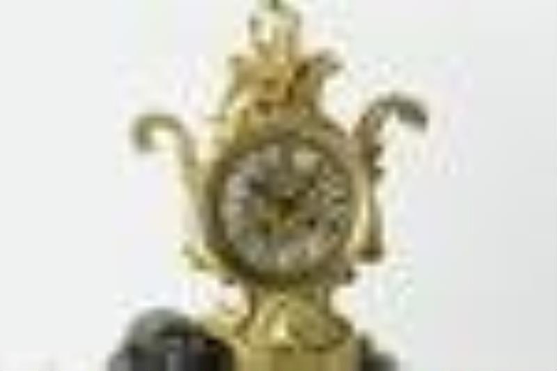 French Dore Bronze Elephant Clock