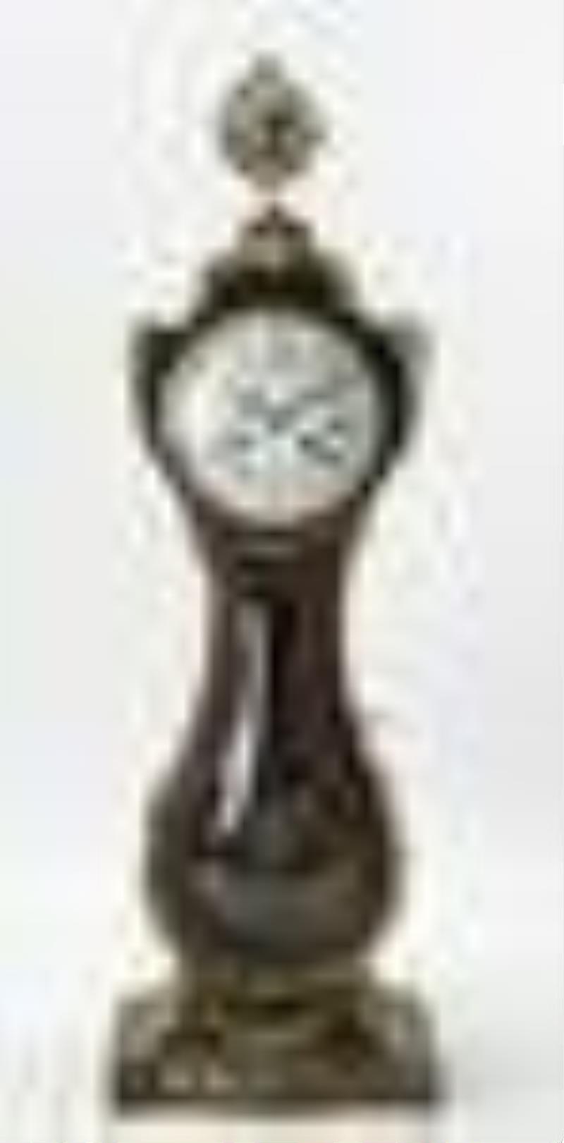 19thC French Mantel Clock with World Finial