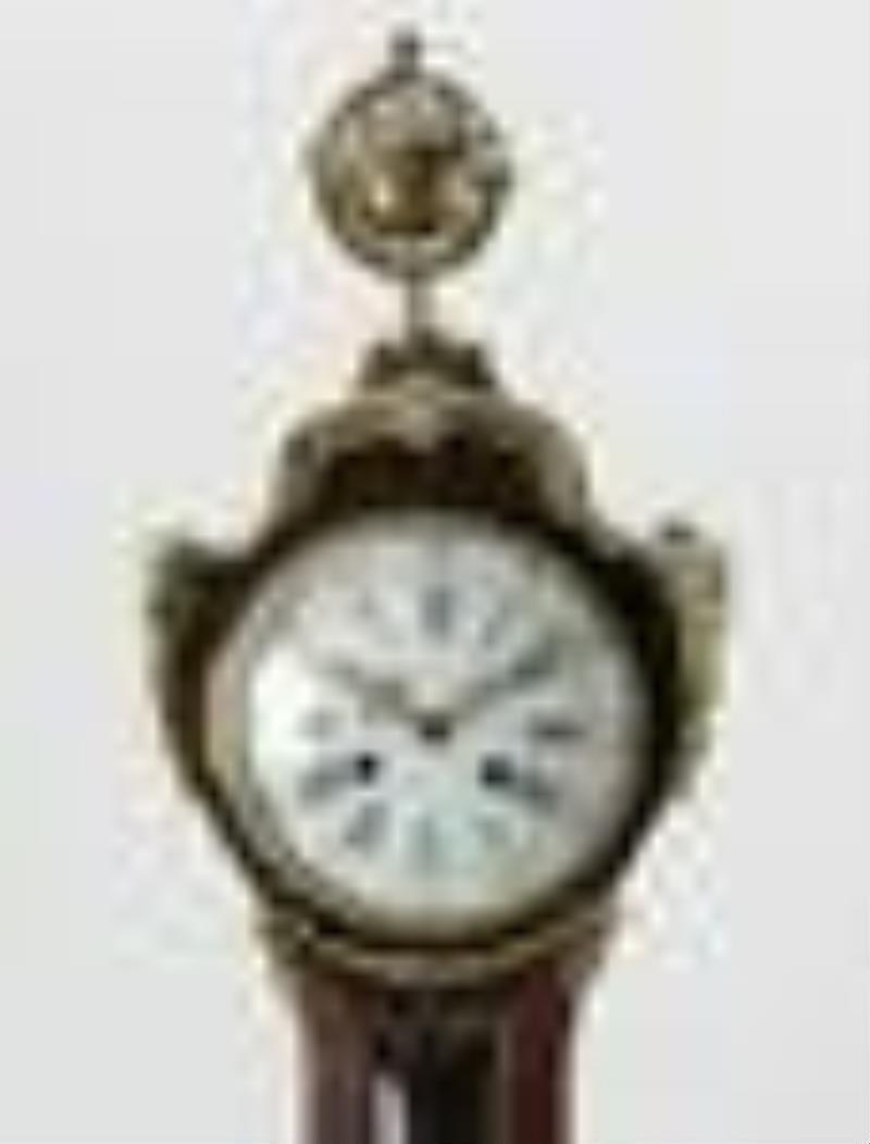 19thC French Mantel Clock with World Finial