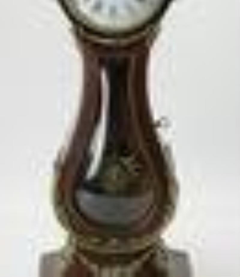19thC French Mantel Clock with World Finial