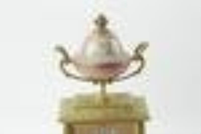 19thC French Sevres Clock Garniture Set
