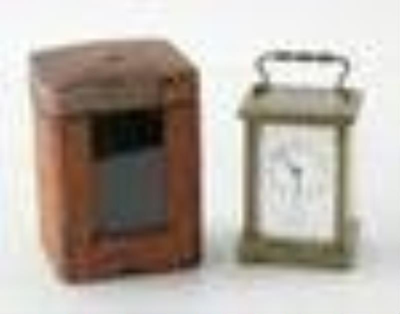 French Brass Carriage Clock, John Wanamaker