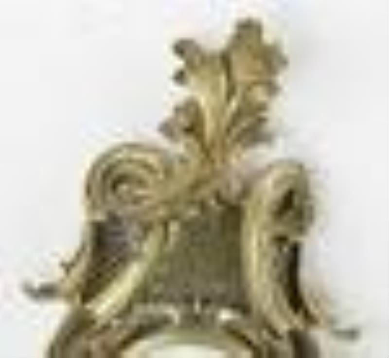 Antique French Bronze Wall Clock